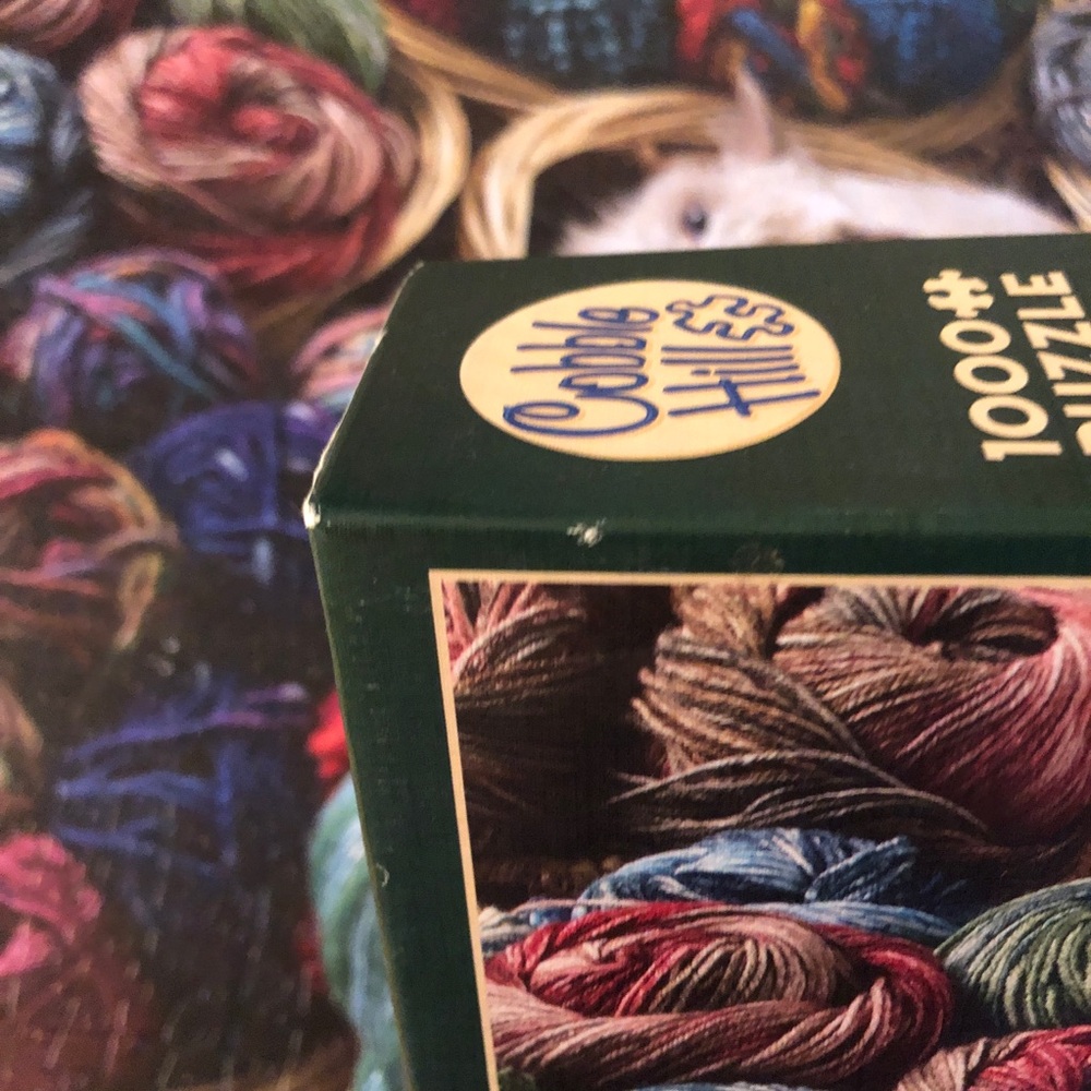 Yarn and Cat Cobble Hill 1000 Piece Jigsaw Puzzle - Picture 2 of 6